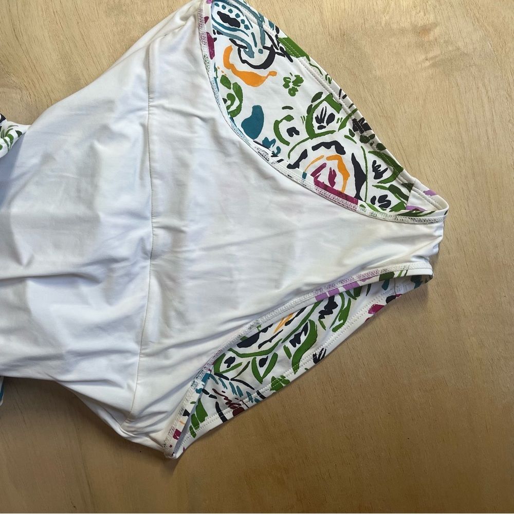 Anne Cole Sz 6 Floral Halter One Piece Swimsuit Multicolor Bright Garden Print - Picture 7 of 15